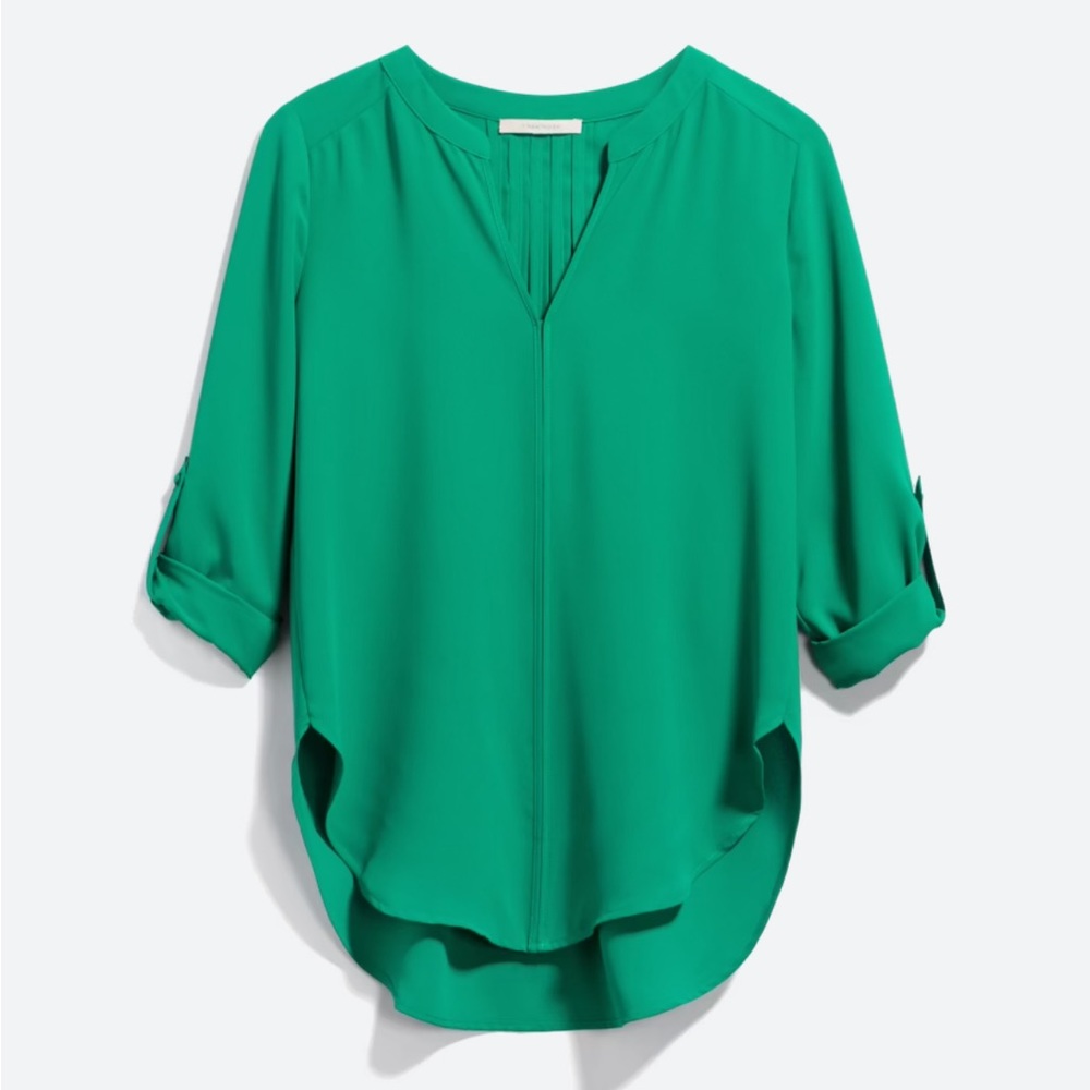 Stitch fix blouse beautiful green!